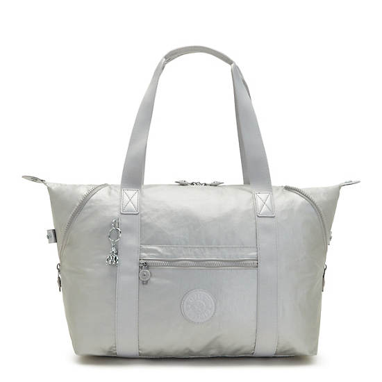 Kipling Art Medium Metallic Toteväska Silver | SE 1759UZ